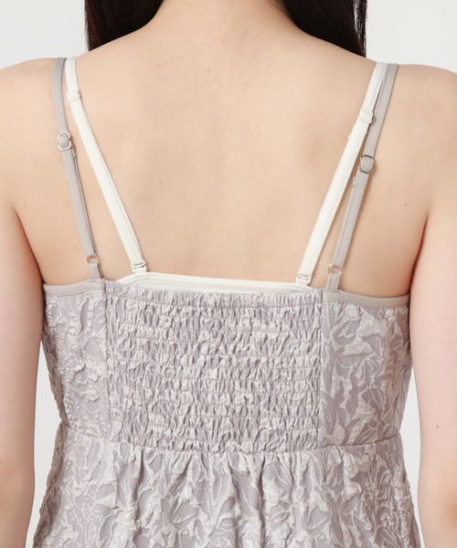 archives（アルシーヴ）の「FZIPフクレJQキャミワンピース（ワンピース・レディース・アイボリー/ブラック/グレイッシュベージュ・MEDIUM）」の9枚目の写真