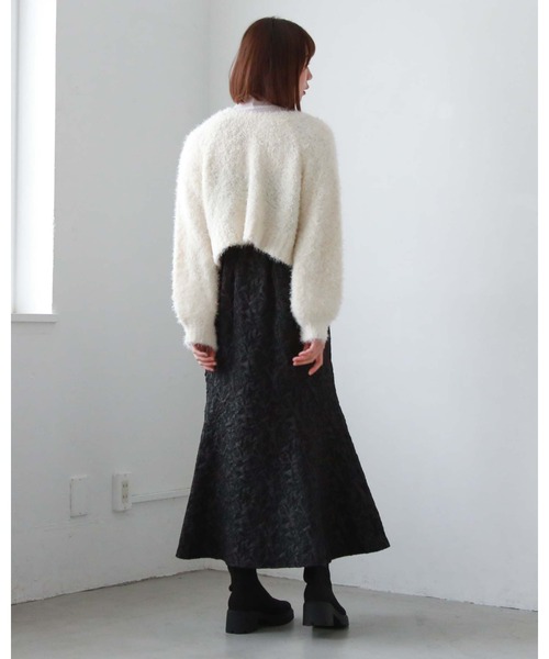 archives（アルシーヴ）の「FZIPフクレJQキャミワンピース（ワンピース・レディース・アイボリー/ブラック/グレイッシュベージュ・MEDIUM）」の18枚目の写真