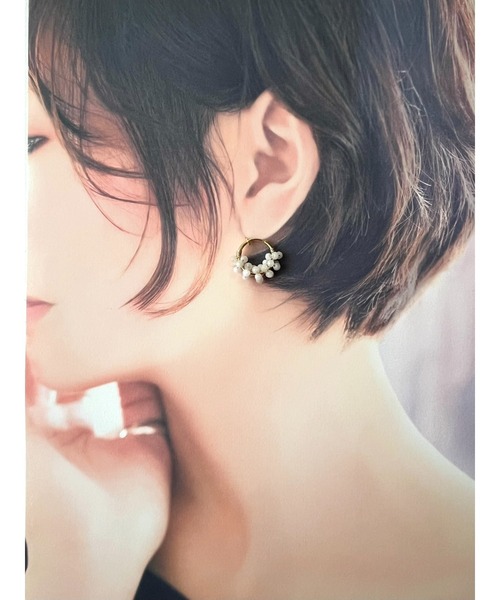 Madewell◆クラシックフープイヤリングセット FUSION オープンイヤーフープ - 18K ホワイトゴールド、パヴェ