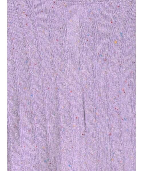 ehka sopo（エヘカソポ）の「ケーブルショート丈カーディガン（カーディガン/ボレロ・レディース・グレー/ピンク/ラベンダー/キナリ・F）」の18枚目の写真