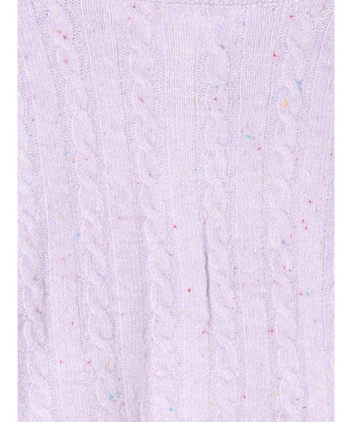 ehka sopo（エヘカソポ）の「ケーブルショート丈カーディガン（カーディガン/ボレロ・レディース・グレー/ピンク/ラベンダー/キナリ・F）」の11枚目の写真