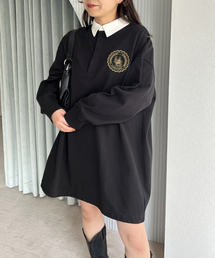 ≪追加≫オーバーサイズポロワンピース