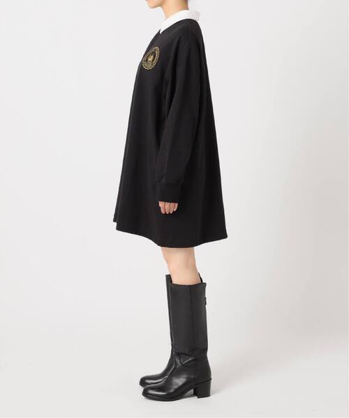 U by SPICK&SPAN（ユーバイスピックアンドスパン）の「≪追加≫オーバーサイズポロワンピース（ワンピース・レディース・ブラック/マルチ/ピンク・FREE）」の19枚目の写真