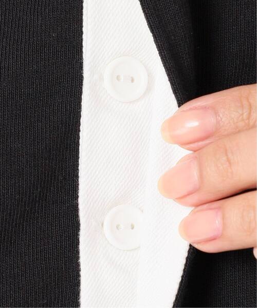 U by SPICK&SPAN（ユーバイスピックアンドスパン）の「≪追加≫オーバーサイズポロワンピース（ワンピース・レディース・ブラック/マルチ/ピンク・FREE）」の12枚目の写真