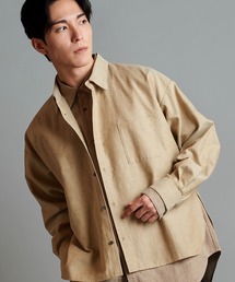 【NO ID.】Layered Big Shirt / レイヤード ビッグ シャツ