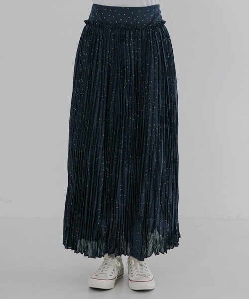 URBAN RESEARCH(アーバンリサーチ)の「グリッタードットプリントスカート(スカート・レディース・ブラック/ネイビー・38/36)」の18枚目の写真