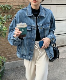 オーバー サイズ デニム ジャケット