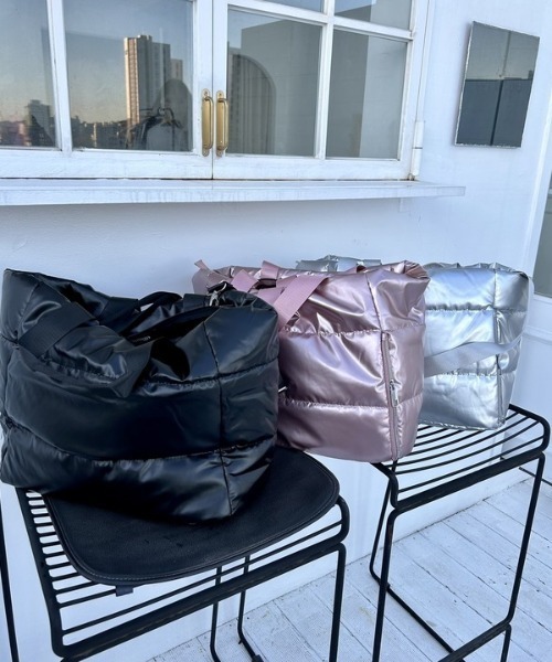 ipugo（イプゴ）の「ipugo/イプゴ エナメルダウントートバッグ（トートバッグ・レディース・ピンク/シルバー/ブラック・FREE）」の5枚目の写真