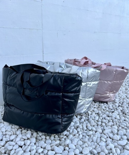 ipugo（イプゴ）の「ipugo/イプゴ エナメルダウントートバッグ（トートバッグ・レディース・ピンク/シルバー/ブラック・FREE）」の6枚目の写真