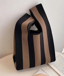 RiNc（リンク）の「【 NOLITA / ノリータ 】エコバッグ ミディアムサイズ ハンドメイド ニット ハンドバッグ サブバッグ（エコバッグ/サブバッグ）」