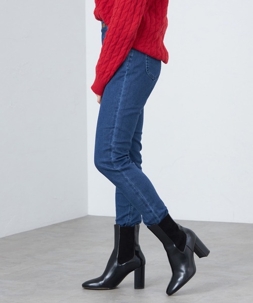 【セール】【暖】あったか裏起毛パンツ ストレッチデニム/ジェギンス すっきりスキニーパンツ（デニムパンツ）｜Lee（リー）