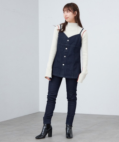 【セール】【暖】あったか裏起毛パンツ ストレッチデニム/ジェギンス すっきりスキニーパンツ（デニムパンツ）｜Lee（リー）