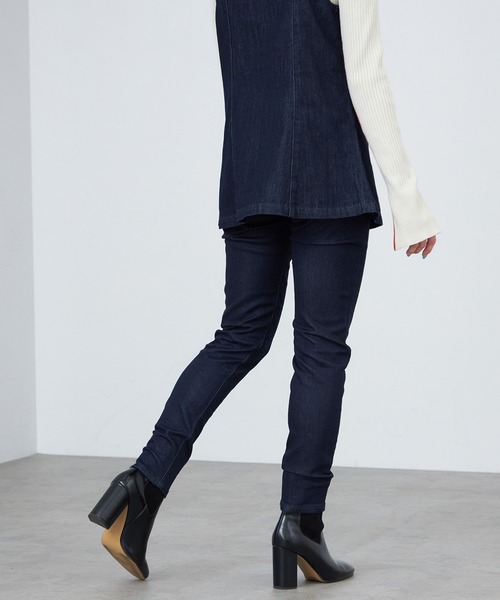 【セール】【暖】あったか裏起毛パンツ ストレッチデニム/ジェギンス すっきりスキニーパンツ（デニムパンツ）｜Lee（リー）