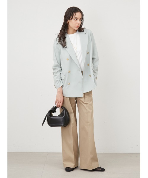 Mila Owen（ミラオーウェン）の「太ベルトルーズフィットチノパンツ（チノパンツ・レディース・ネイビー/ベージュ/ホワイト・1/0）」の15枚目の写真