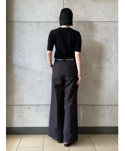 Mila Owen（ミラオーウェン）の「太ベルトルーズフィットチノパンツ