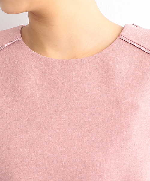 BEAMS LIGHTS Women's(ビームスライツ ウィメンズ)の「BEAMS LIGHTS / ノースリーブセットワンピース(ワンピース・レディース・チャコールグレー/ネイビー/ピンク・38/36)」の5枚目の写真