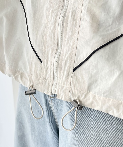 Java（ジャバ）の「《Javaジャバコラボ》甘カジュアルを格上げ。配色パイピングナイロンジャケット（ナイロンジャケット・レディース・ライトグレー/アイボリー/ブラック・X-LARGE/LARGE/MEDIUM/SMALL）」の14枚目の写真