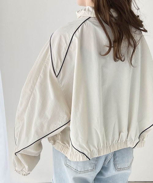 セール】《Javaジャバコラボ》甘カジュアルを格上げ。配色パイピング