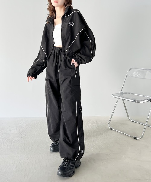 セール】《Javaジャバコラボ》甘カジュアルを格上げ。配色パイピング