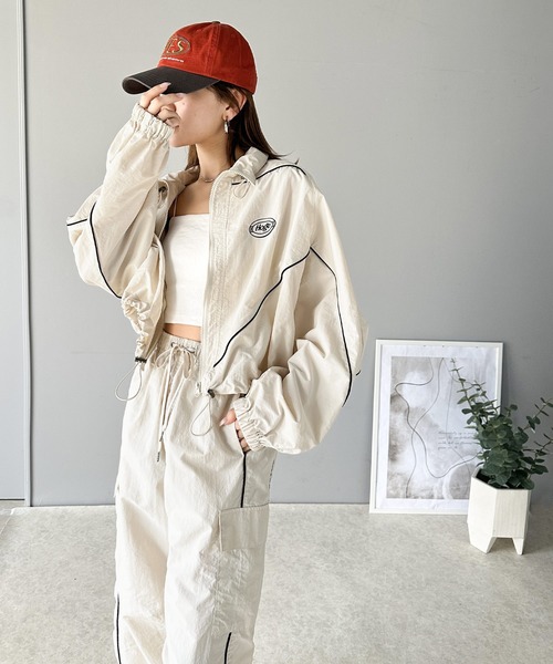 セール】《Javaジャバコラボ》甘カジュアルを格上げ。配色パイピング