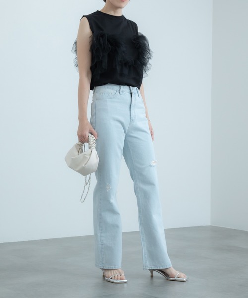 【新品・未使用】ENDAY ノースリーブチュールトップス 楽天市場】【LAST SUMMER SALE】通常価格¥5,900→¥2,900 タンク