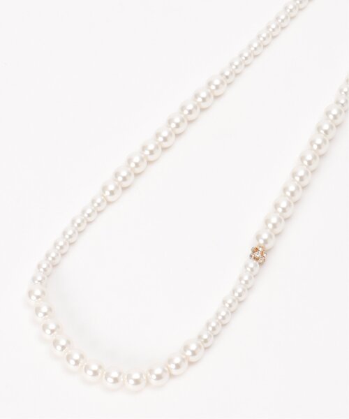 ikka（イッカ）の「グラデパールロンデルネックレス（ネックレス・レディース・オフホワイト・FREE）」の5枚目の写真