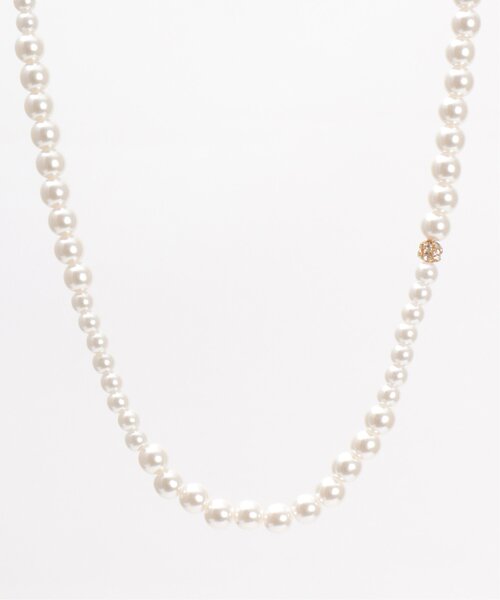 ikka（イッカ）の「グラデパールロンデルネックレス（ネックレス・レディース・オフホワイト・FREE）」の2枚目の写真