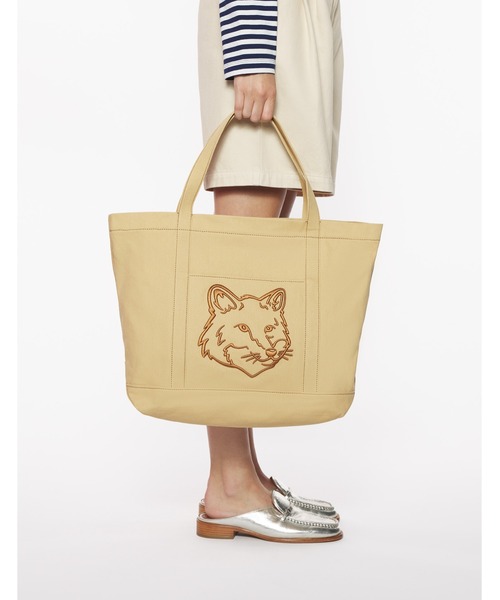 セール】FOX HEAD LARGE TOTE（トートバッグ）｜Maison Kitsune