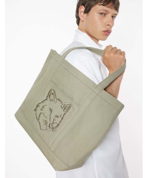 FOX HEAD LARGE TOTE（トートバッグ）｜Maison Kitsune（メゾン