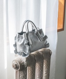 【RIPANI】メタリックレザーフリルデザインミニバッグ(Q46518)