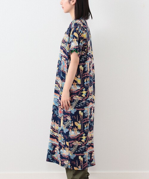 BEAMS BOY(ビームスボーイ)の「SUN SURF × BEAMS BOY / 別注 シャツ ワンピース(シャツワンピース・レディース・ネイビー/ブラック・FREE)」の11枚目の写真