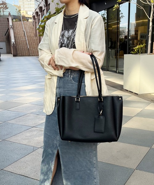 ORiental TRaffic（オリエンタルトラフィック）の「A4横長 トートバッグ  BA-220（トートバッグ・レディース・ベージュ/ブラック・ﾌﾘ-）」の20枚目の写真