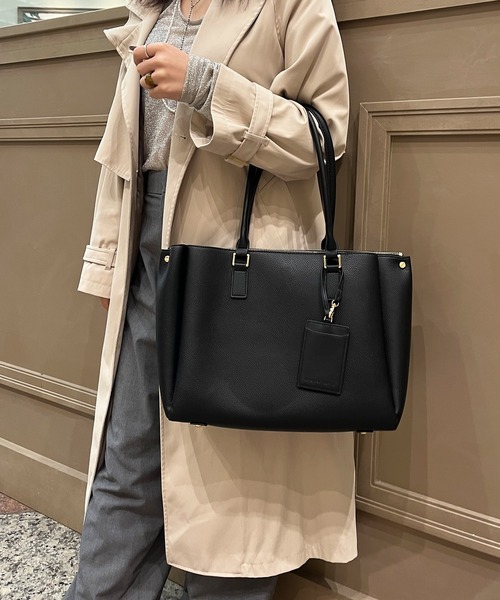 ORiental TRaffic（オリエンタルトラフィック）の「A4横長 トートバッグ  BA-220（トートバッグ・レディース・ベージュ/ブラック・ﾌﾘ-）」の16枚目の写真