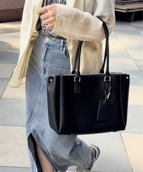 ORiental TRaffic（オリエンタルトラフィック）の「A4横長 トートバッグ  BA-220（トートバッグ・レディース・ベージュ/ブラック・ﾌﾘ-）」の19枚目の写真