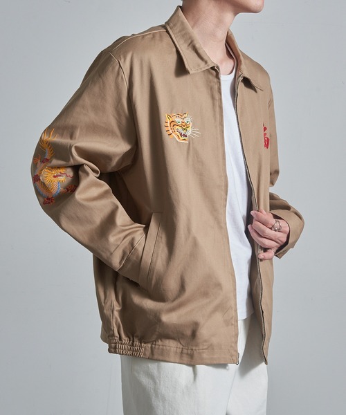 HOUSTON（ヒューストン）の「【HOUSTON】51350 VIETNAM JACKET (TIGER)（その他アウター・メンズ・ホワイト/ブラック/オリーブ/カーキ・M/XL/L）」の4枚目の写真