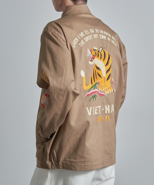 セール】【HOUSTON】51350 VIETNAM JACKET (TIGER)（その他アウター