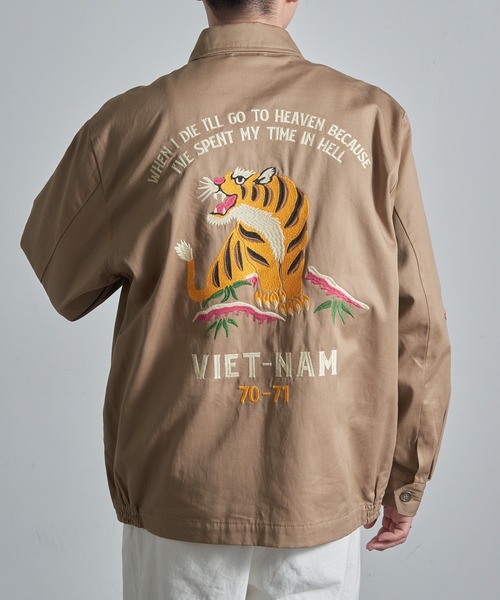 セール】【HOUSTON】51350 VIETNAM JACKET (TIGER)（その他アウター
