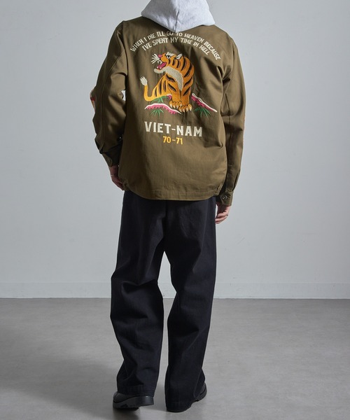 セール】【HOUSTON】51350 VIETNAM JACKET (TIGER)（その他アウター