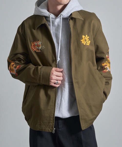 HOUSTON（ヒューストン）の「【HOUSTON】51350 VIETNAM JACKET (TIGER)（その他アウター・メンズ・ホワイト/ブラック/オリーブ/カーキ・M/XL/L）」の10枚目の写真