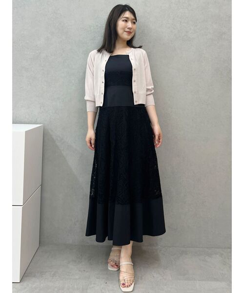 MERCURYDUO（マーキュリーデュオ）の「パネルレースバックシャンワンピース（ワンピース・レディース・ブラック/オフホワイト/ピンク・SMALL/MEDIUM）」の6枚目の写真