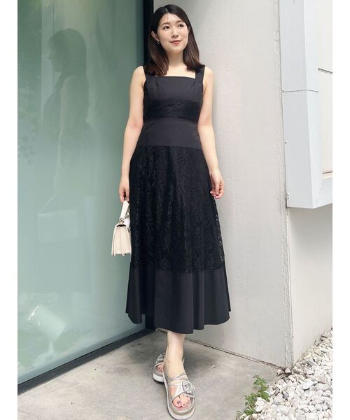 MERCURYDUO（マーキュリーデュオ）の「パネルレースバックシャンワンピース（ワンピース・レディース・ブラック/オフホワイト/ピンク・SMALL/MEDIUM）」の18枚目の写真