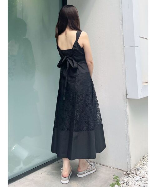 MERCURYDUO（マーキュリーデュオ）の「パネルレースバックシャンワンピース（ワンピース・レディース・ブラック/オフホワイト/ピンク・SMALL/MEDIUM）」の19枚目の写真