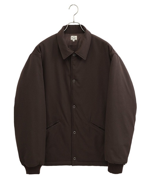GOLD（ゴールド）の「東洋エンタープライズ GOLD / ゴールド：WOOL GABARDINE PADDING COACH JACKET：23B-GL15367[MUS]（ブルゾン・メンズ・ネイビー/ブラウン・S/M/L）」の2枚目の写真