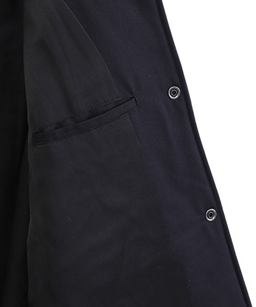 GOLD（ゴールド）の「東洋エンタープライズ GOLD / ゴールド：WOOL GABARDINE PADDING COACH JACKET：23B-GL15367[MUS]（ブルゾン・メンズ・ネイビー/ブラウン・S/M/L）」の9枚目の写真