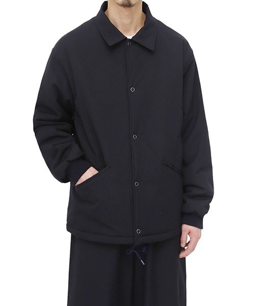 GOLD（ゴールド）の「東洋エンタープライズ GOLD / ゴールド：WOOL GABARDINE PADDING COACH JACKET：23B-GL15367[MUS]（ブルゾン・メンズ・ネイビー/ブラウン・S/M/L）」の6枚目の写真