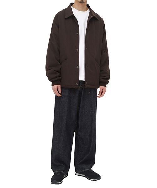 GOLD（ゴールド）の「東洋エンタープライズ GOLD / ゴールド：WOOL GABARDINE PADDING COACH JACKET：23B-GL15367[MUS]（ブルゾン・メンズ・ネイビー/ブラウン・S/M/L）」の20枚目の写真
