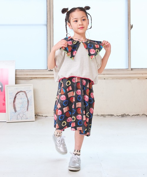 Life Support Products(ライフサポートプロダクツ)の「ムジショート丈Tシャツ(90~150cm)(Tシャツ/カットソー・キッズ・モカ/チャコール/ラベンダー/ホワイト系その他/オフホワイト/ブルー・90/100/110/120/130/140/150)」の10枚目の写真