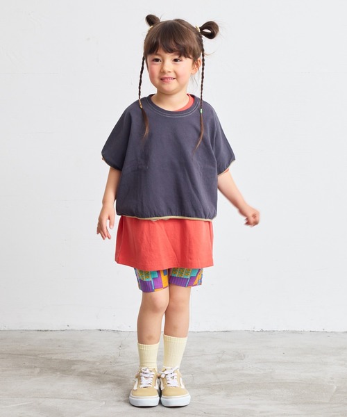 Life Support Products(ライフサポートプロダクツ)の「ムジショート丈Tシャツ(90~150cm)(Tシャツ/カットソー・キッズ・モカ/チャコール/ラベンダー/ホワイト系その他/オフホワイト/ブルー・90/100/110/120/130/140/150)」の15枚目の写真