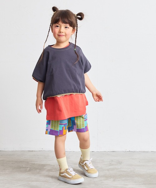 Life Support Products(ライフサポートプロダクツ)の「ムジショート丈Tシャツ(90~150cm)(Tシャツ/カットソー・キッズ・モカ/チャコール/ラベンダー/ホワイト系その他/オフホワイト/ブルー・90/100/110/120/130/140/150)」の17枚目の写真