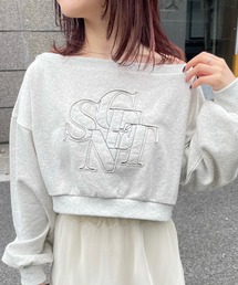 mline | [mline]オフショルロゴスウェット(パーカー)